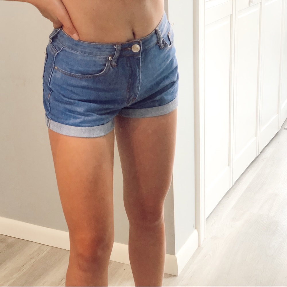Blue Jean Shorts Worn Twice